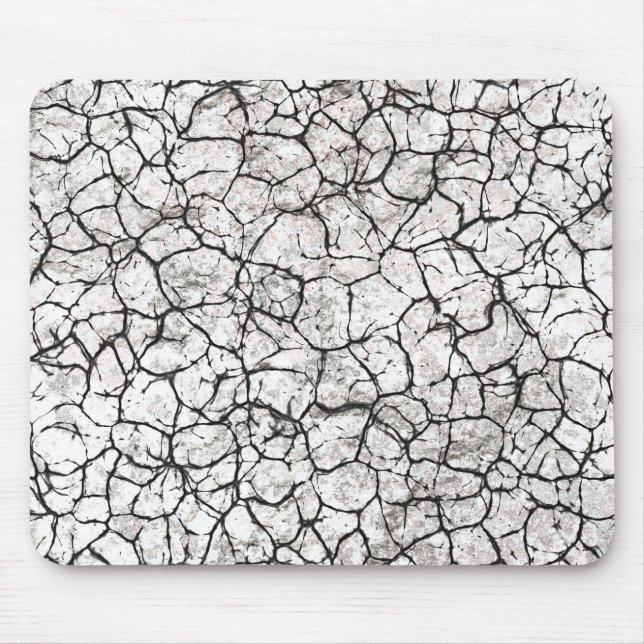Cracked Marble Digital Pattern Mouse Pad (Front)
