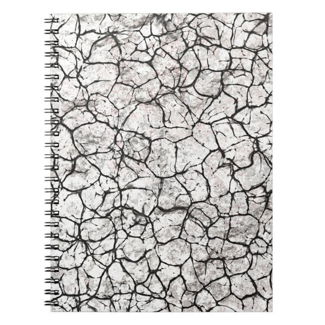 Cracked Marble Digital Pattern Notebook (Front)