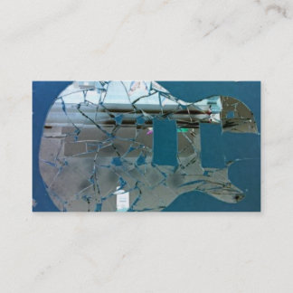 Cracked Mirror Guitar Business Card Template