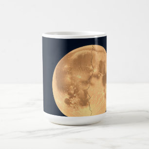 Cracked Moon Coffee Mug