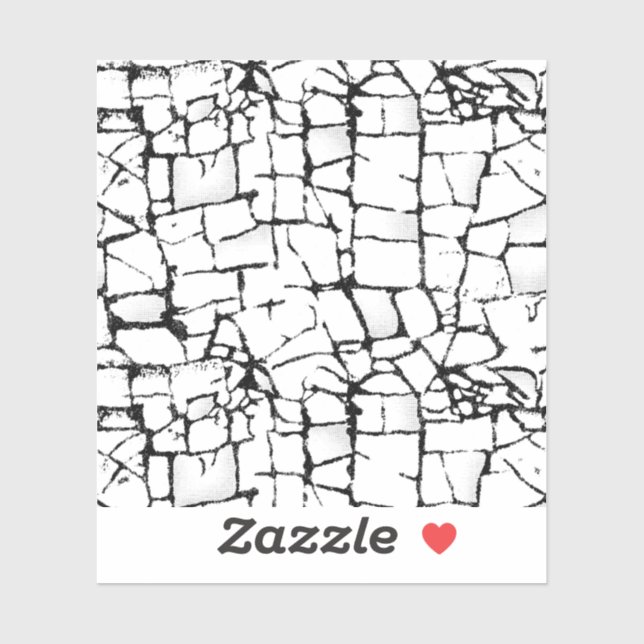 Cracked Mosaic Art | Custom Laptop Sticker (Sheet)