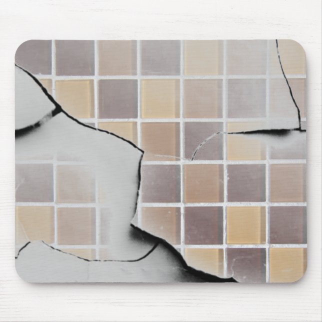 Cracked mosaic tiles mouse pad (Front)