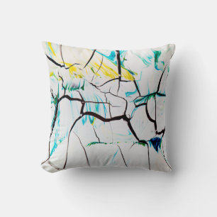 Cracked Multi-Colour Acrylic Pieces Cushion