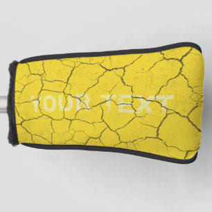 Cracked Mustard Yellow Putter Cover Monogram