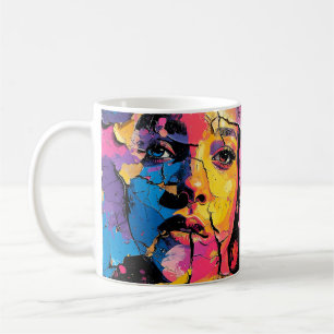 Cracked Paint Mural Beauty Skin Deep Coffee Mug