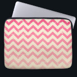 Cracked Pink Ombre Zigzag Electronics Bag<br><div class="desc">An electronics bag featuring a cracked pink ombre zig zag design.</div>