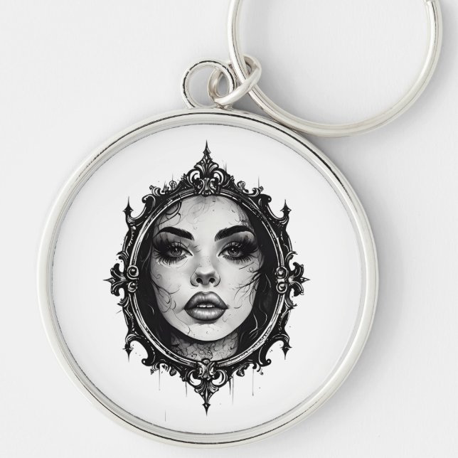 Cracked Reflection Key Ring (Front)