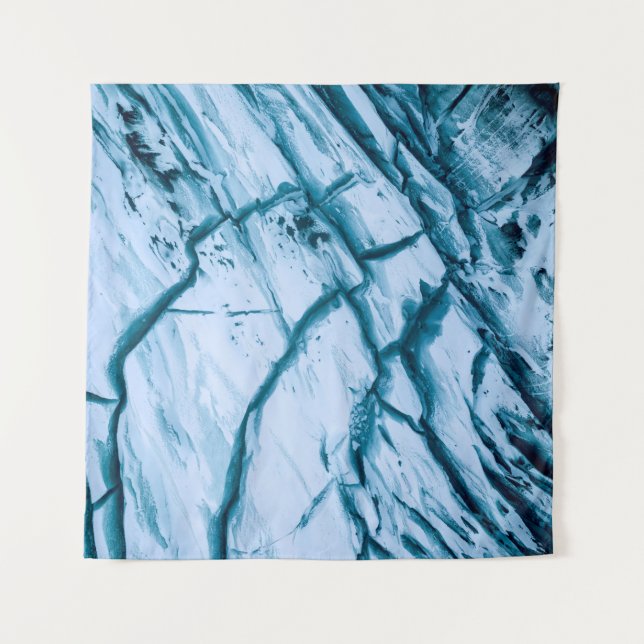 Cracked rock formation illustration tapestry (Front)