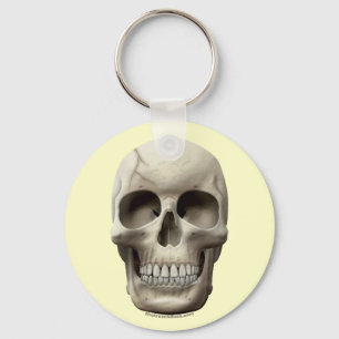 Cracked Skull Key Ring
