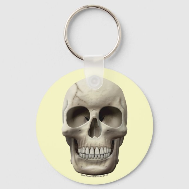 Cracked Skull Key Ring (Front)