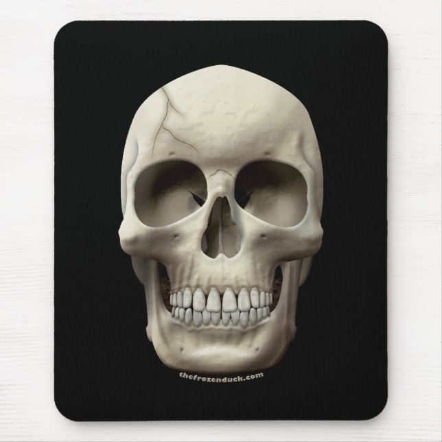Cracked Skull Mouse Pad (Front)
