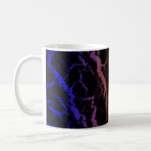 Cracked Space Lava - Blue/Orange Coffee Mug