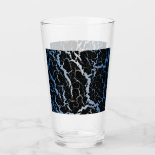 Cracked Space Lava - Blue/White Glass