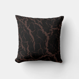 Cracked Space Lava - Brown Cushion