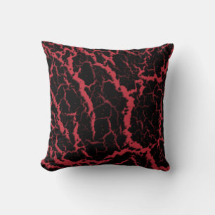 Cracked Space Lava - Coral Cushion