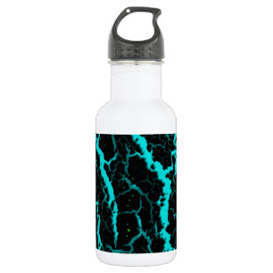 Cracked Space Lava - Cyan 532 Ml Water Bottle