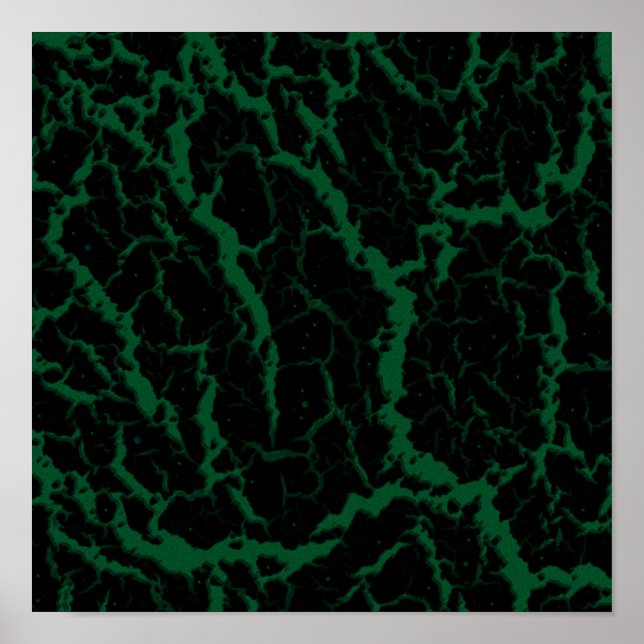 Cracked Space Lava - Forest Poster (Front)