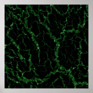Cracked Space Lava - Glitter Green Poster