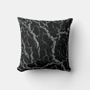 Cracked Space Lava - Glitter Silver Cushion