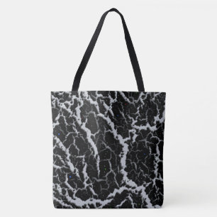 Cracked Space Lava - Glitter White Tote Bag