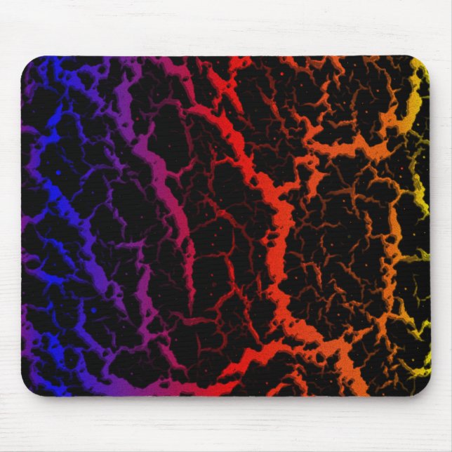 Cracked Space Lava - Heat PBROY Mouse Pad (Front)