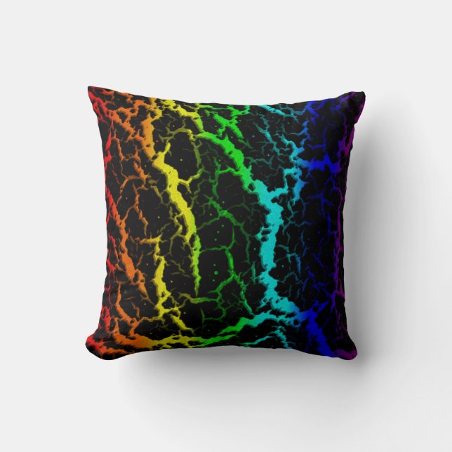Cracked Space Lava - Light Spectrum Cushion (Front)