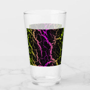 Cracked Space Lava - Lime/Pink Glass