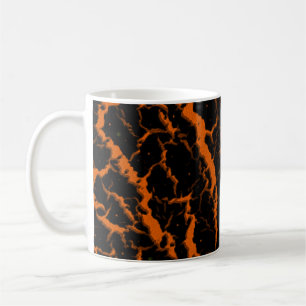 Cracked Space Lava - Orange Coffee Mug