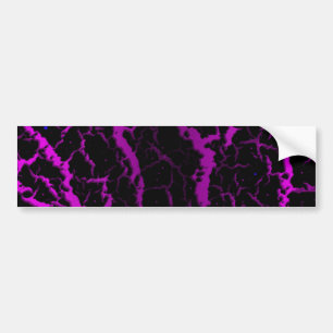 Cracked Space Lava - Pink/Purple Bumper Sticker