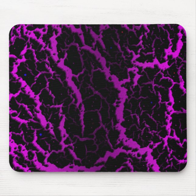 Cracked Space Lava - Pink/Purple Mouse Pad (Front)