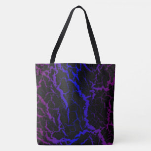 Cracked Space Lava - Purple/Blue Tote Bag
