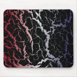 Cracked Space Lava - Red/White/Blue Mouse Pad