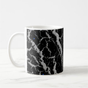 Cracked Space Lava - Silver Coffee Mug