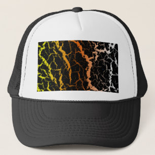 Cracked Space Lava - Yellow/Orange/White Trucker Hat