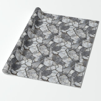 Cracked Stone Pattern Wrapping Paper