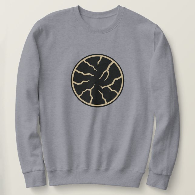 Cracked Surface Men's Sweatshirt (Design Front)