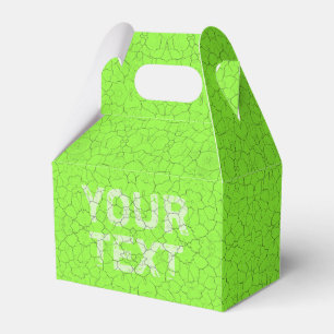 Cracked Tennis Ball Green Favour Box
