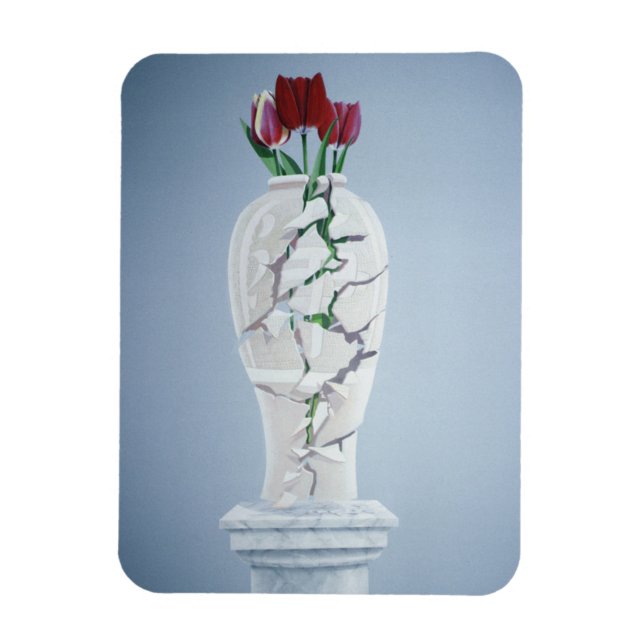 Cracked Urn Magnet (Vertical)