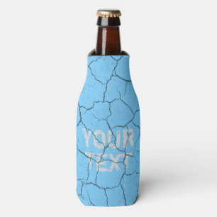 Cracked Vintage  Baby Blue Custom Bottle Cooler