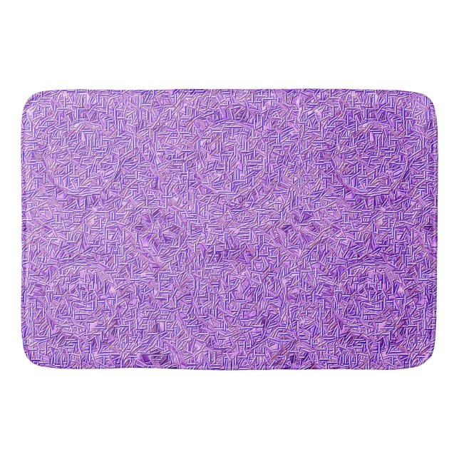 Cracked Violet Bath Mat (Front)