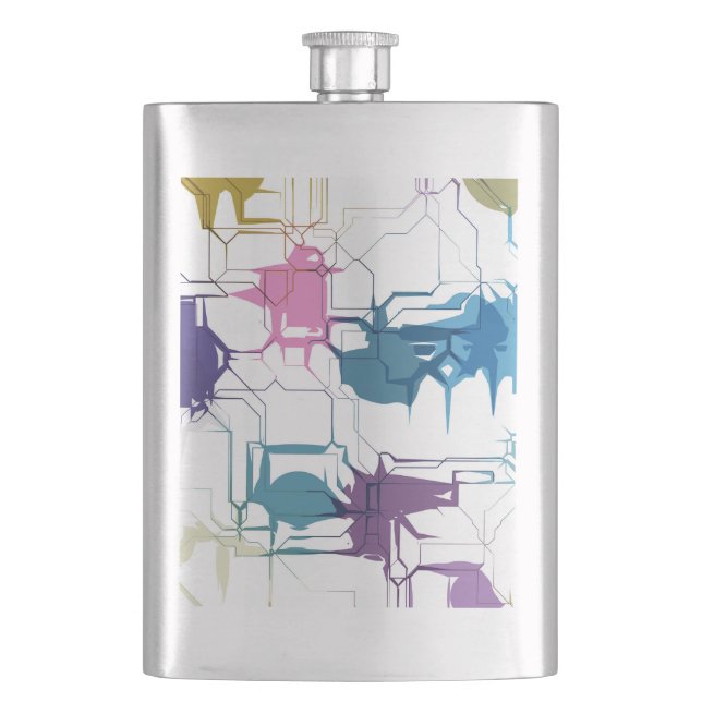 Cracked wall hip flask (Front)