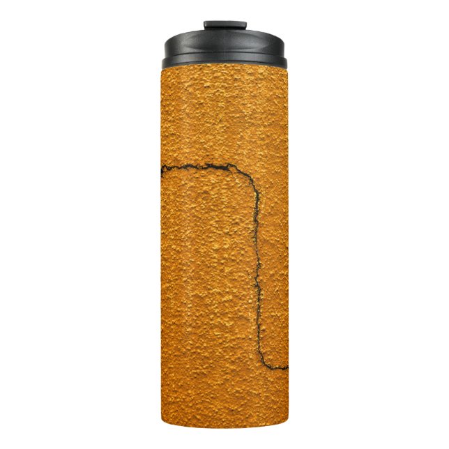 Cracked Wall Texture Thermal Tumbler (Front)