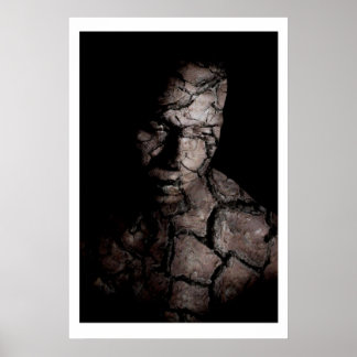 Cracked with border poster