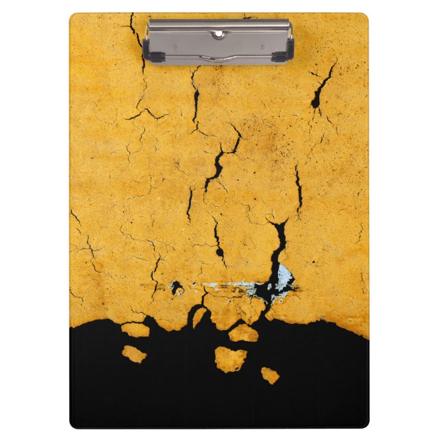 Cracked Yellow Road Paint Clipboard (Front)