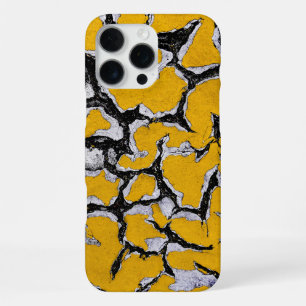 Cracked Yellow Road Paint iPhone 16 Pro Max Case