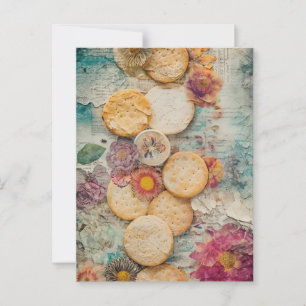 Crackers and Flowers Postcard