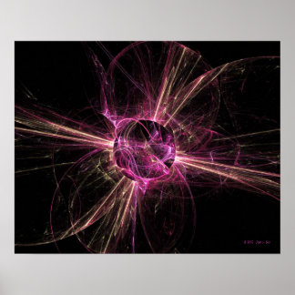 Cracking Atom (20x16) Poster