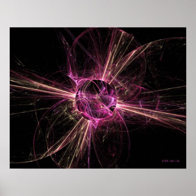 Cracking Atom (20x16) Poster (Front)