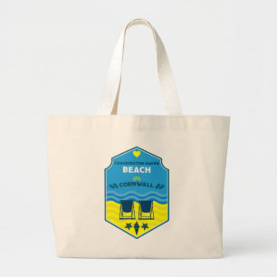 Crackington Haven Beach Cornwall Large Tote Bag