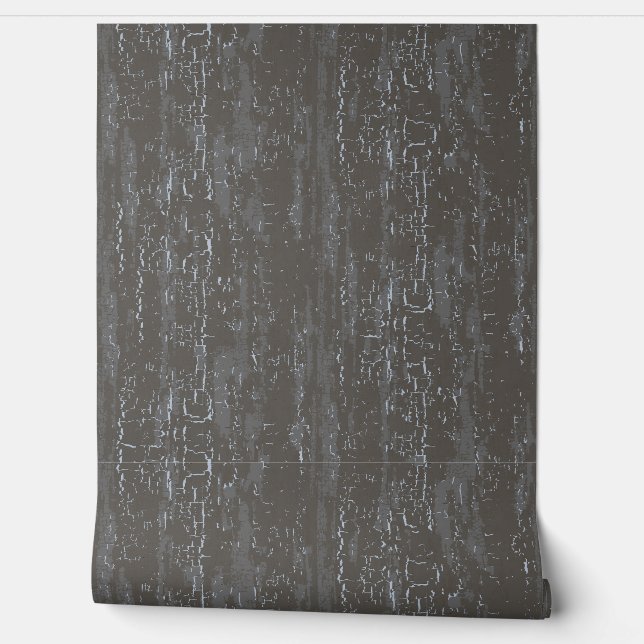 Crackle Texture Brown Wallpaper (Unrolling)